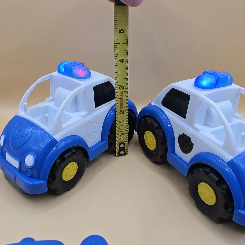 2 Radio Control Police Cars for Toddlers 3+ Kid Connection